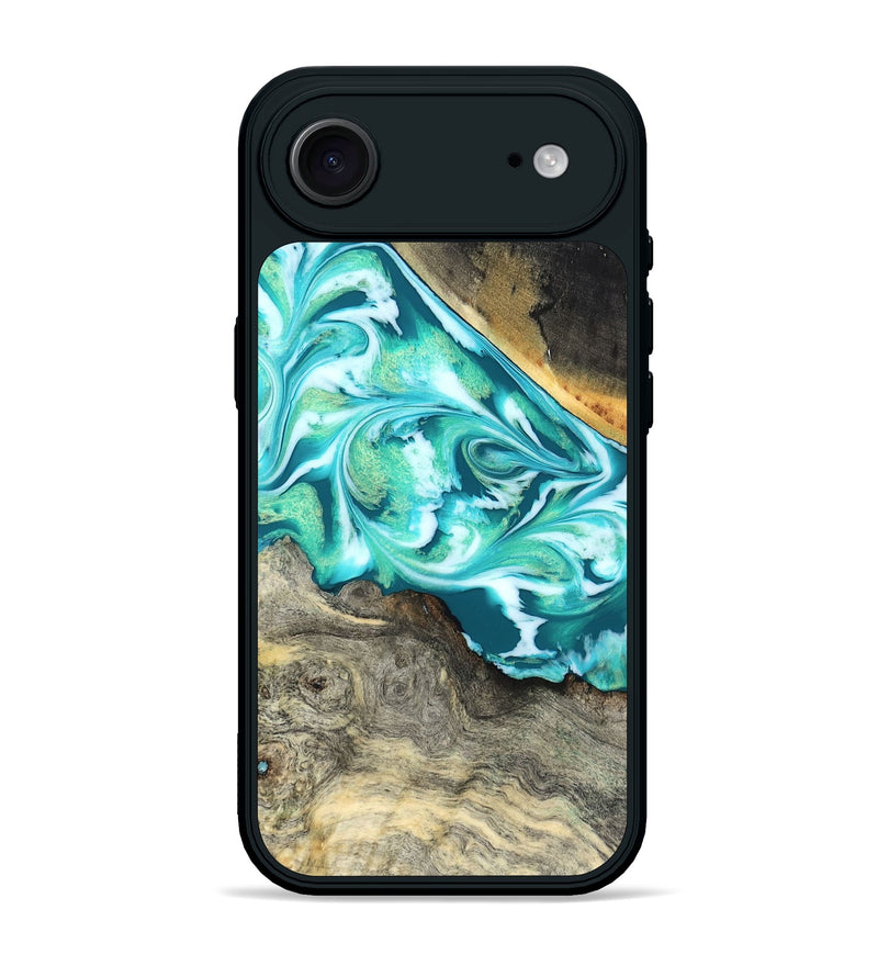 iPhone 17 Air Wood Phone Case - Ivory (Green, 827032)