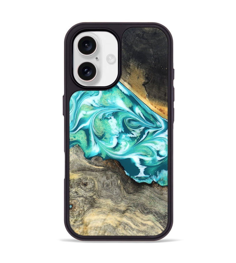 iPhone 17 Wood Phone Case - Ivory (Green, 827032)