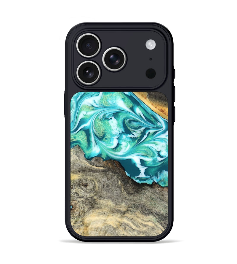 iPhone 17 Pro Wood Phone Case - Ivory (Green, 827032)