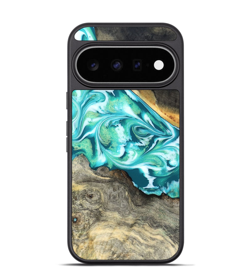 Pixel 11 Pro Wood Phone Case - Ivory (Green, 827032)