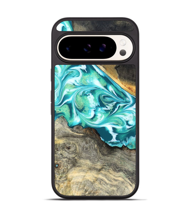 Pixel 9 Wood Phone Case - Ivory (Green, 827032)