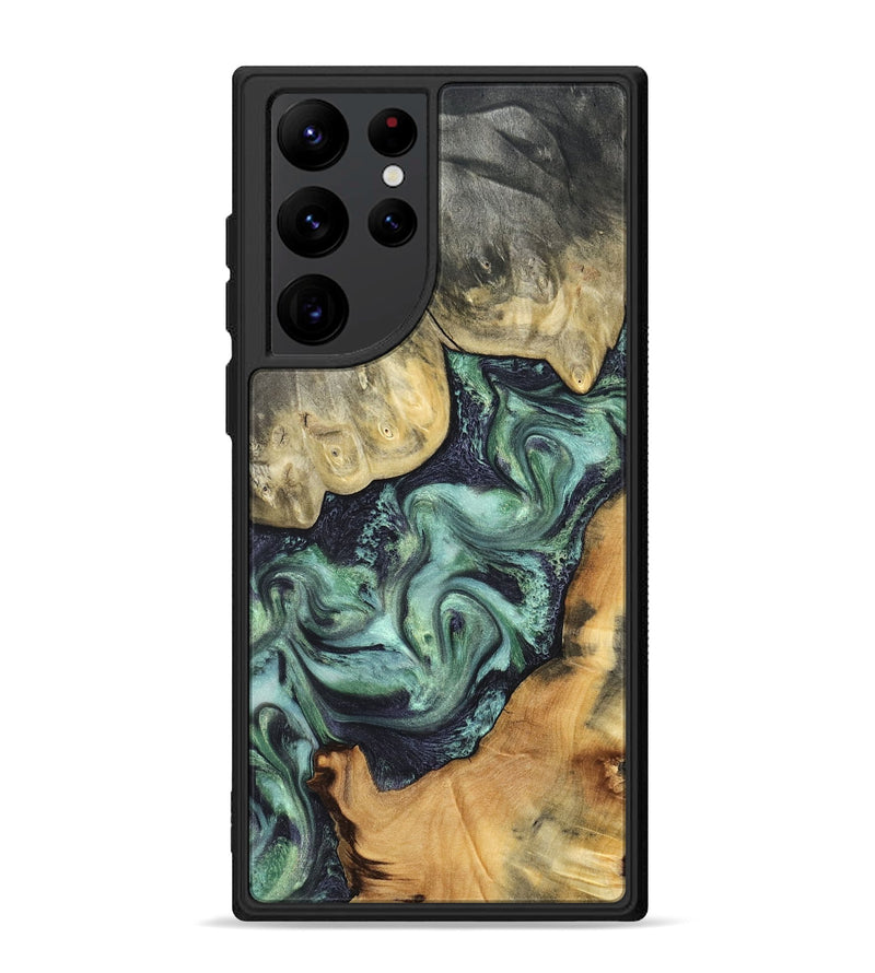 Galaxy S22 Ultra Wood Phone Case - Harold (Green, 827034)