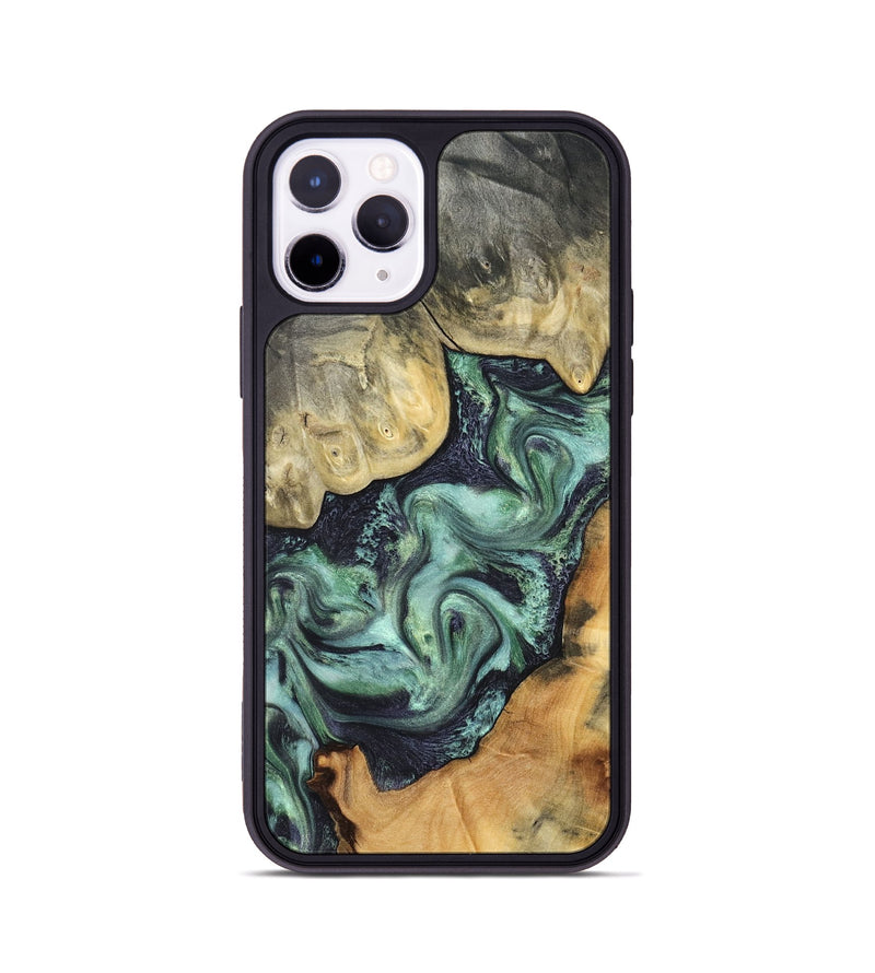 iPhone 11 Pro Wood Phone Case - Harold (Green, 827034)
