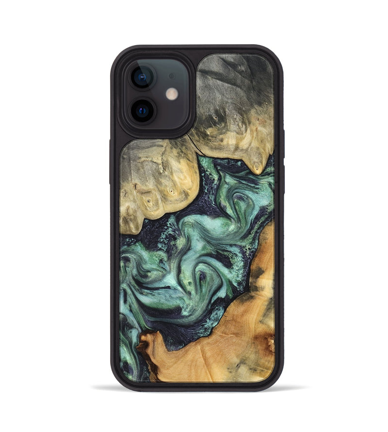 iPhone 12 Wood Phone Case - Harold (Green, 827034)