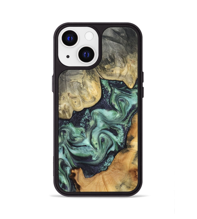 iPhone 13 Wood Phone Case - Harold (Green, 827034)
