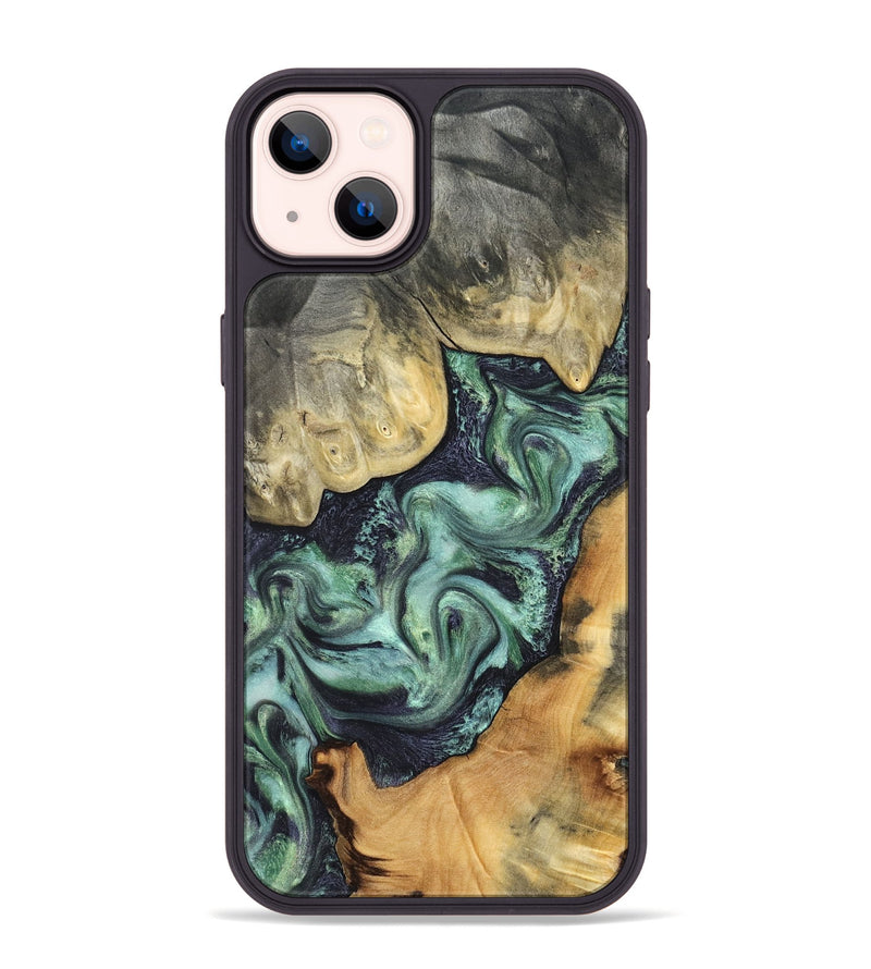 iPhone 14 Plus Wood Phone Case - Harold (Green, 827034)