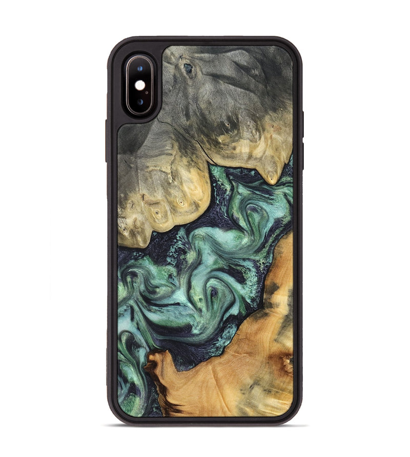iPhone Xs Max Wood Phone Case - Harold (Green, 827034)
