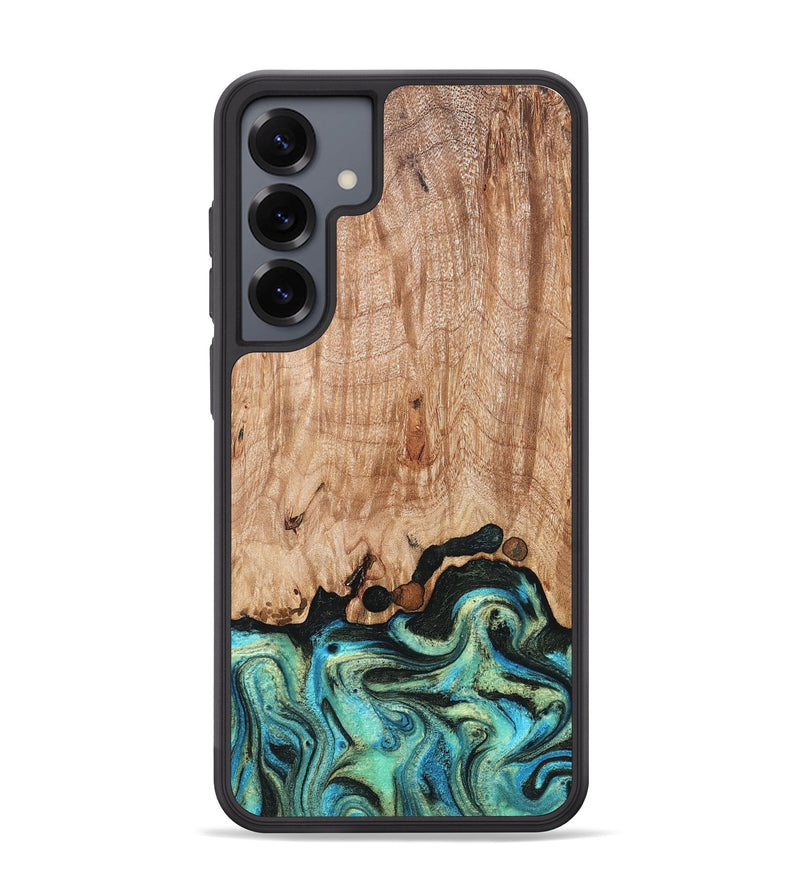Galaxy S25 Plus Wood Phone Case - Omar (Green, 827035)