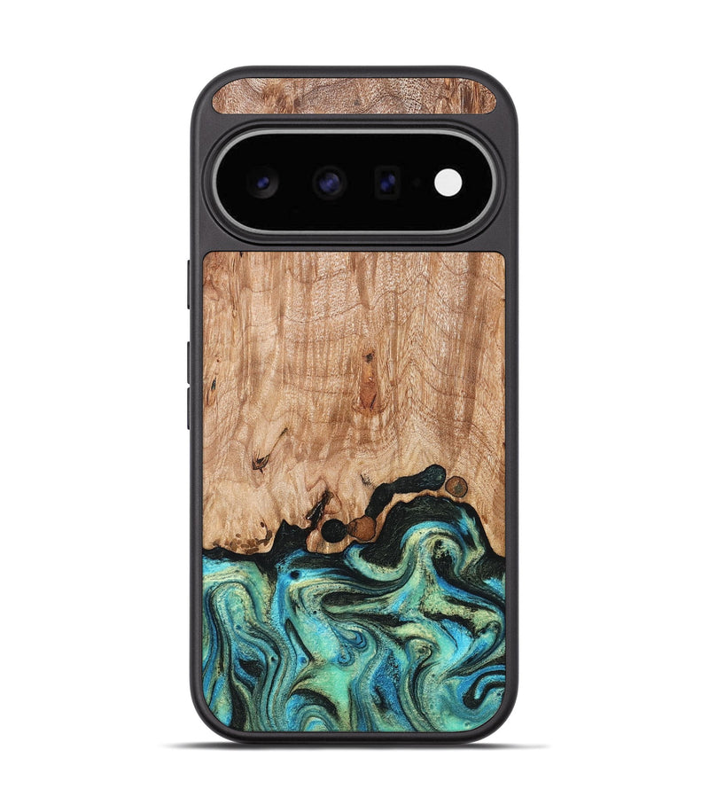 Pixel 11 Wood Phone Case - Omar (Green, 827035)