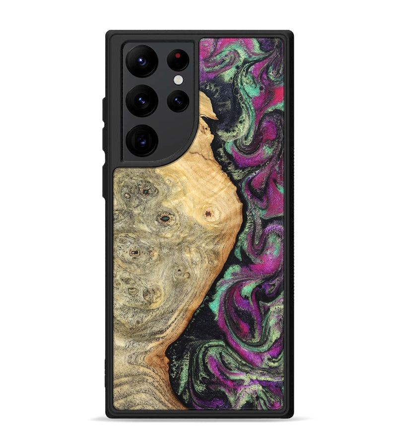 Galaxy S22 Ultra Wood Phone Case - Antwan (Green, 827036)