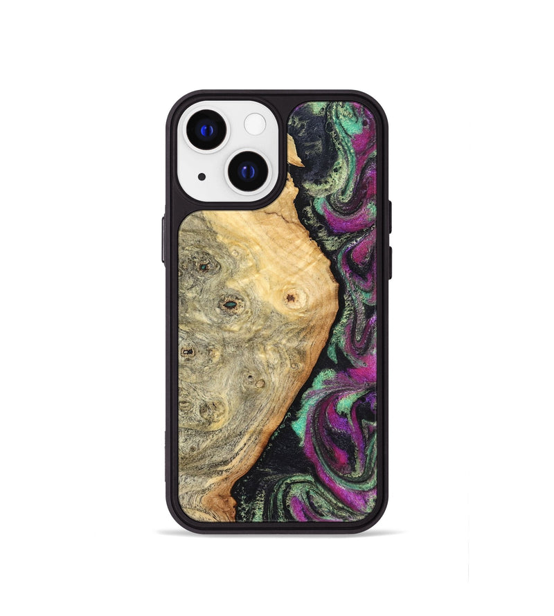 iPhone 13 mini Wood Phone Case - Antwan (Green, 827036)
