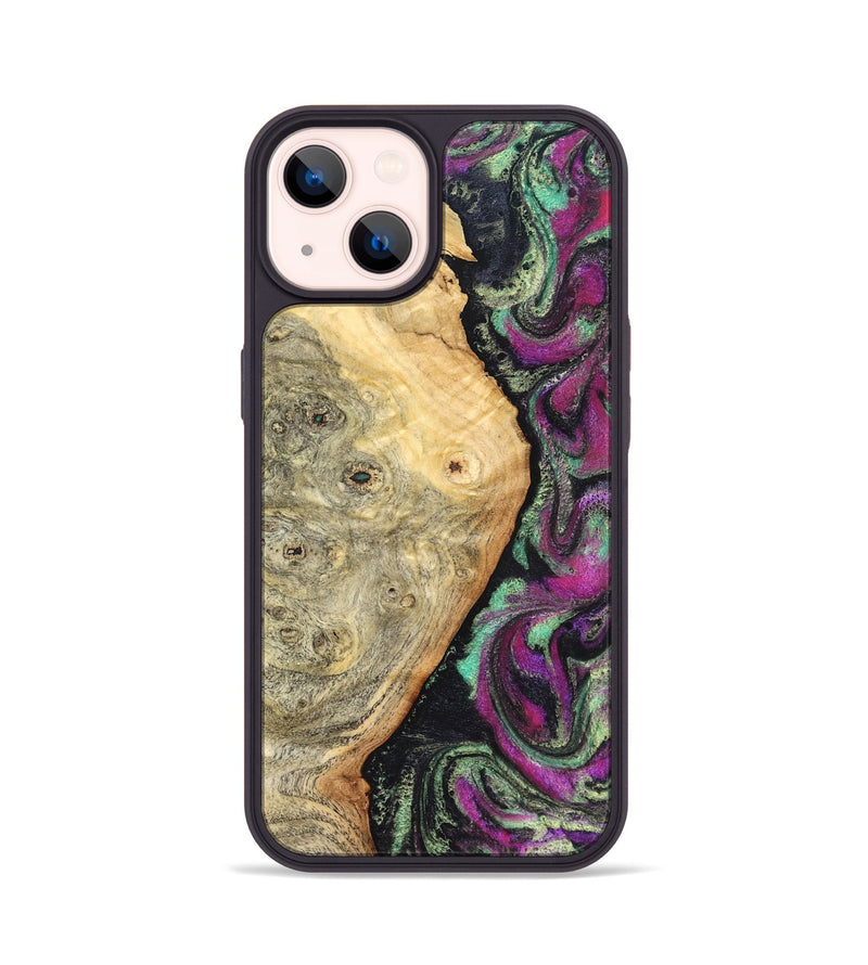 iPhone 14 Wood Phone Case - Antwan (Green, 827036)