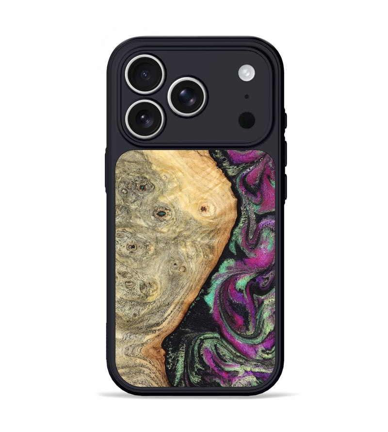 iPhone 17 Pro Wood Phone Case - Antwan (Green, 827036)