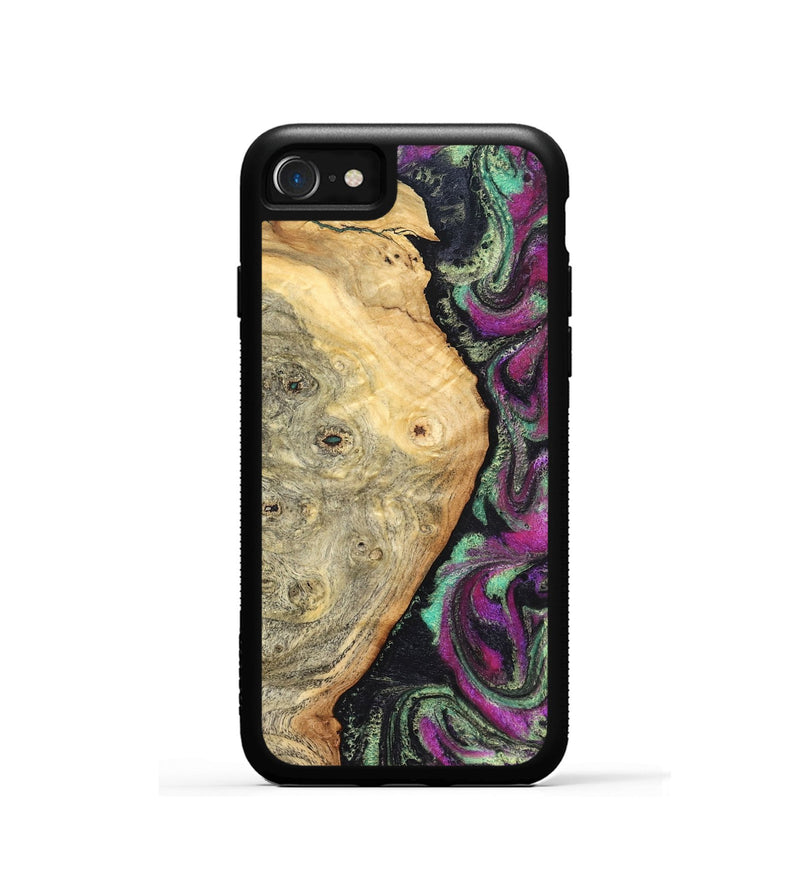 iPhone SE Wood Phone Case - Antwan (Green, 827036)