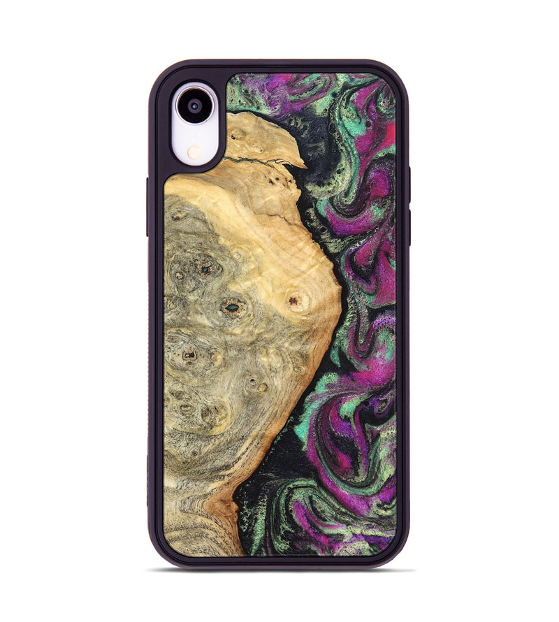iPhone Xr Wood Phone Case - Antwan (Green, 827036)