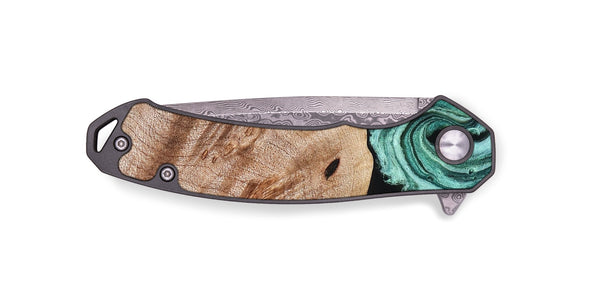 EDC Wood Pocket Knife - Marlo (Green, 827037)