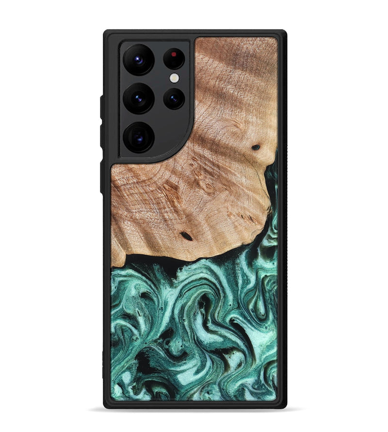 Galaxy S22 Ultra Wood Phone Case - Marlo (Green, 827037)