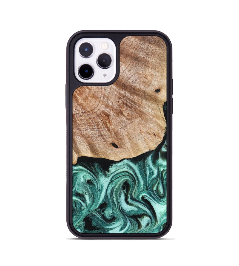iPhone 11 Pro Wood Phone Case - Marlo (Green, 827037)