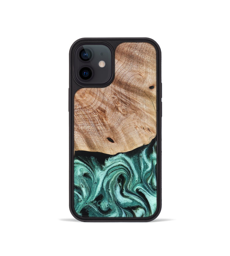 iPhone 12 mini Wood Phone Case - Marlo (Green, 827037)