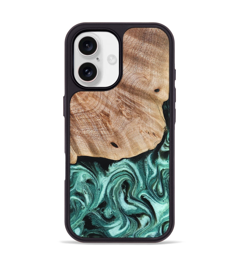 iPhone 17 Wood Phone Case - Marlo (Green, 827037)