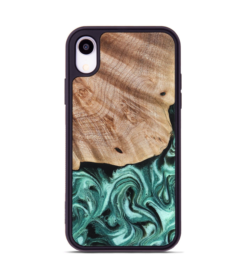iPhone Xr Wood Phone Case - Marlo (Green, 827037)