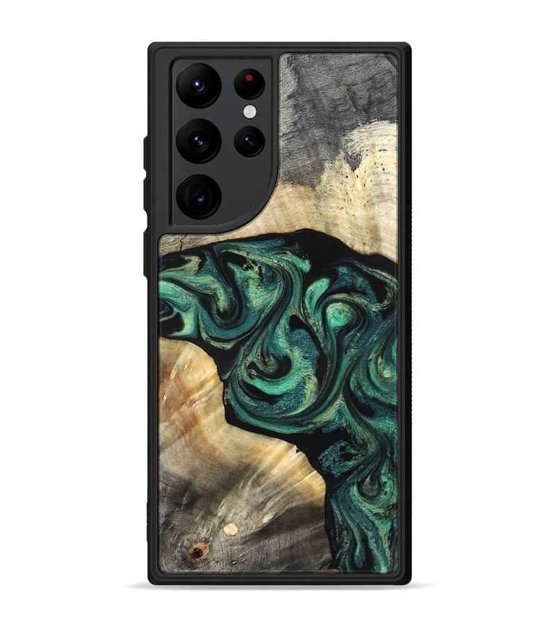 Galaxy S22 Ultra Wood Phone Case - Harland (Green, 827038)