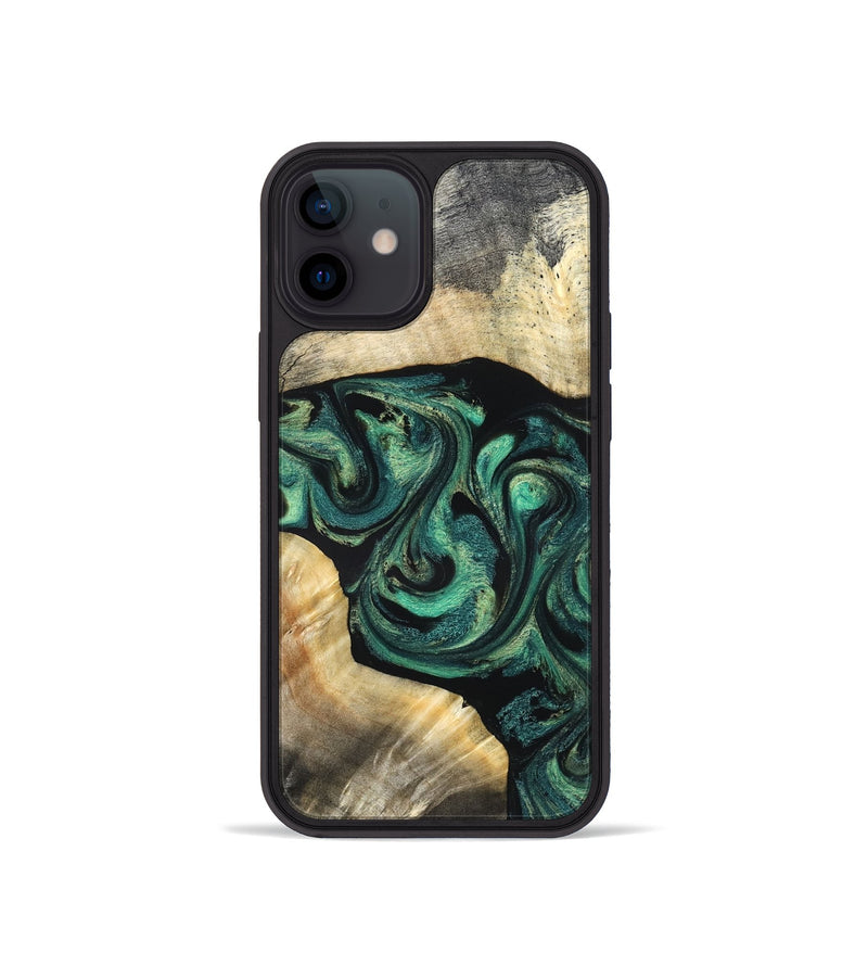 iPhone 12 mini Wood Phone Case - Harland (Green, 827038)