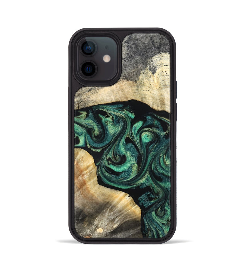 iPhone 12 Wood Phone Case - Harland (Green, 827038)