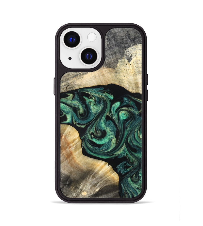 iPhone 13 Wood Phone Case - Harland (Green, 827038)