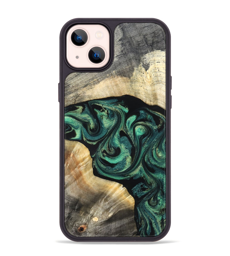 iPhone 14 Plus Wood Phone Case - Harland (Green, 827038)
