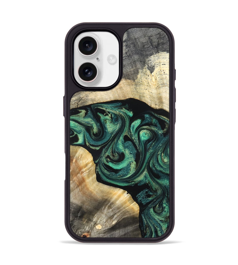 iPhone 17 Wood Phone Case - Harland (Green, 827038)