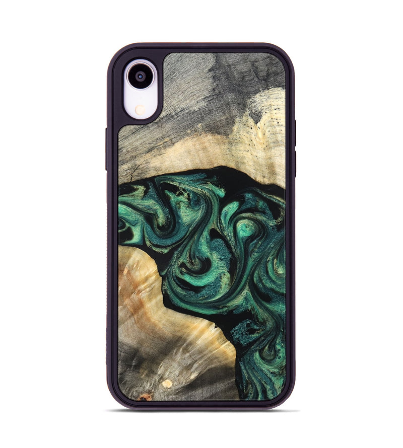 iPhone Xr Wood Phone Case - Harland (Green, 827038)