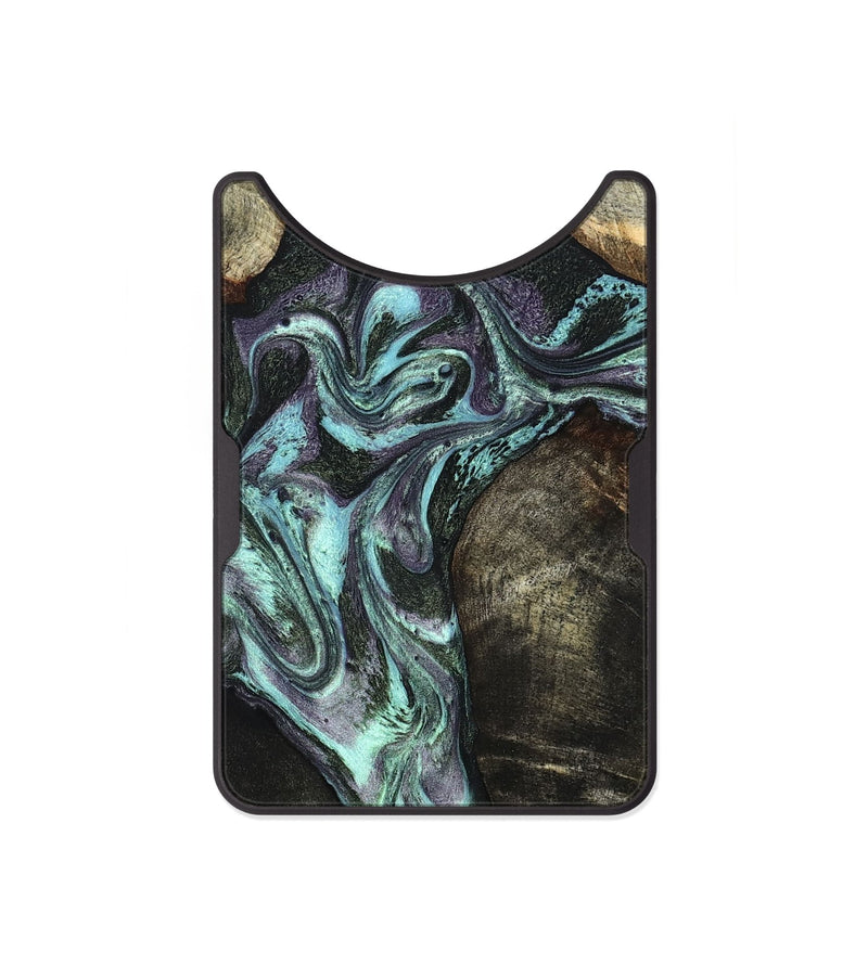 Alloy Wood Wallet - Florene (Green, 827039)