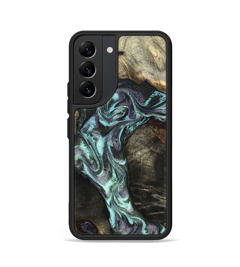 Galaxy S22 Wood Phone Case - Florene (Green, 827039)