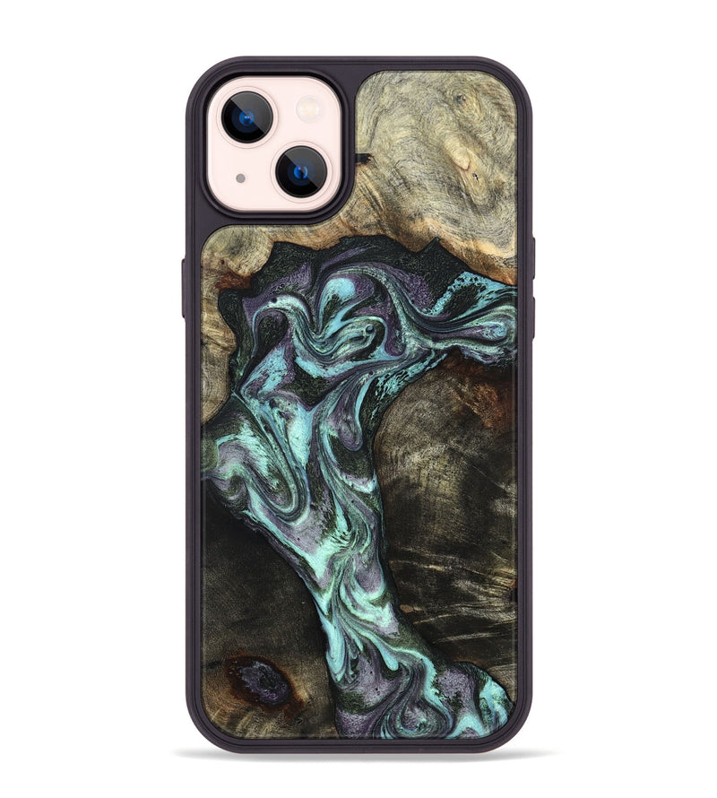 iPhone 14 Plus Wood Phone Case - Florene (Green, 827039)