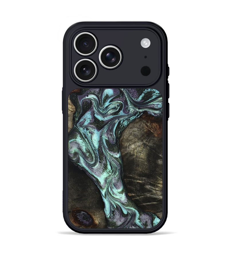 iPhone 17 Pro Wood Phone Case - Florene (Green, 827039)