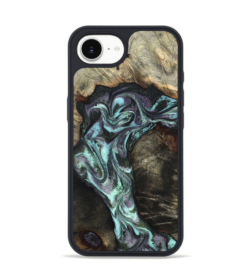 iPhone 17e Wood Phone Case - Florene (Green, 827039)