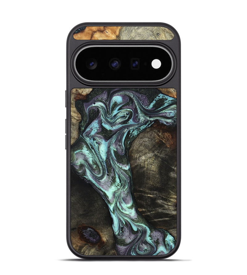 Pixel 11 Pro Wood Phone Case - Florene (Green, 827039)