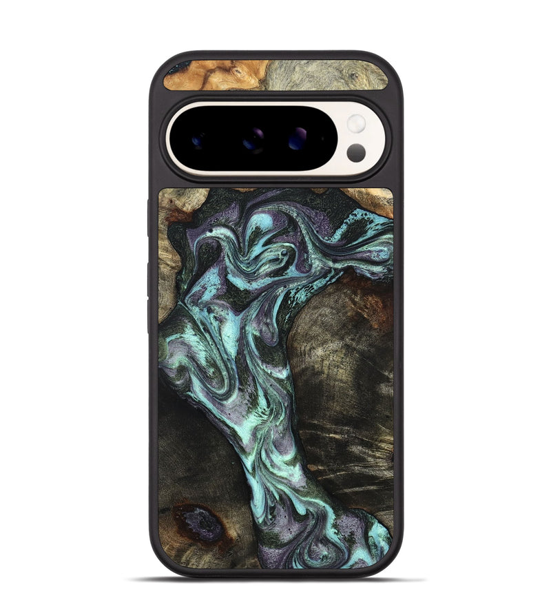 Pixel 9 Wood Phone Case - Florene (Green, 827039)