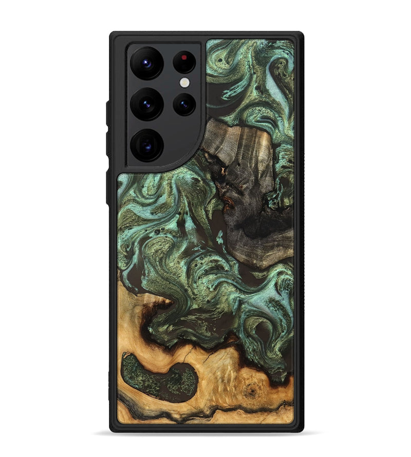 Galaxy S22 Ultra Wood Phone Case - Emogene (Green, 827041)