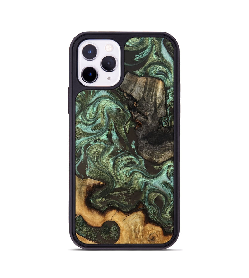 iPhone 11 Pro Wood Phone Case - Emogene (Green, 827041)