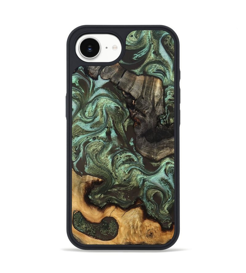 iPhone 17e Wood Phone Case - Emogene (Green, 827041)
