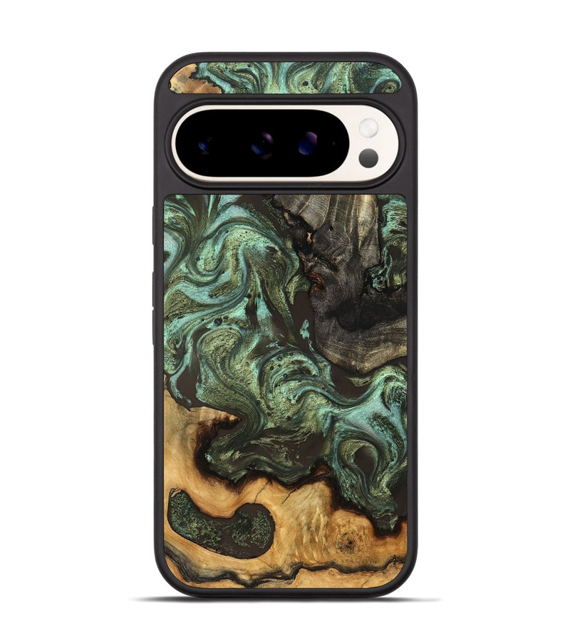 Pixel 9 Wood Phone Case - Emogene (Green, 827041)