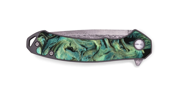 EDC Wood Pocket Knife - Akeem (Green, 827042)