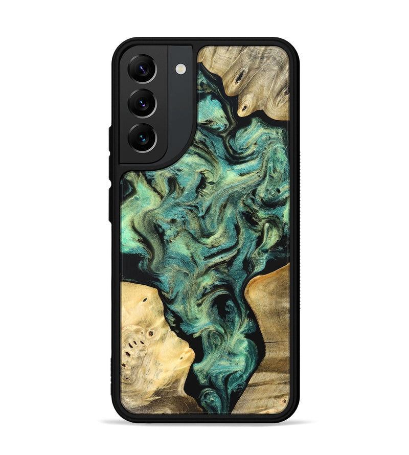 Galaxy S22 Plus Wood Phone Case - Akeem (Green, 827042)