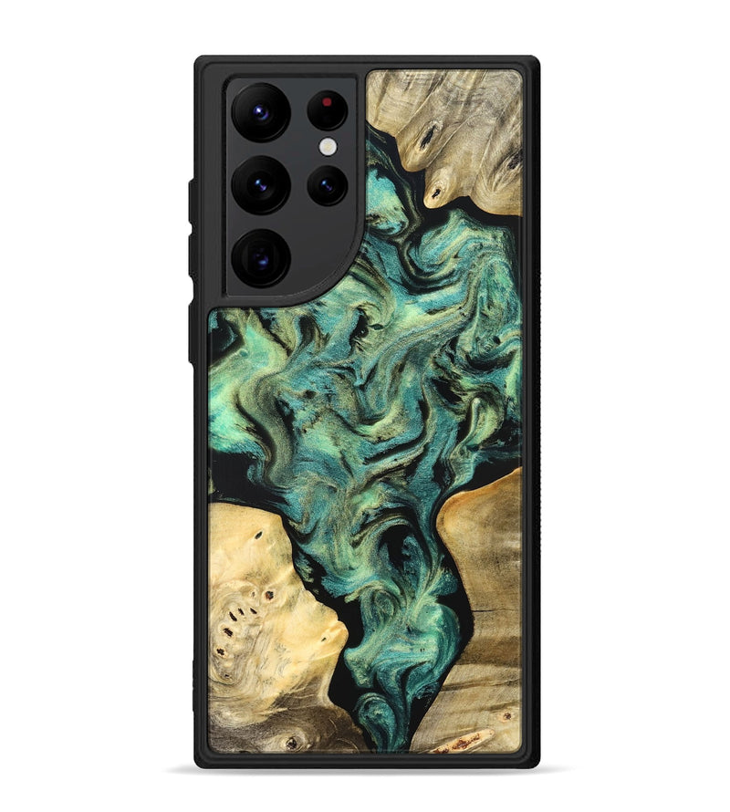Galaxy S22 Ultra Wood Phone Case - Akeem (Green, 827042)