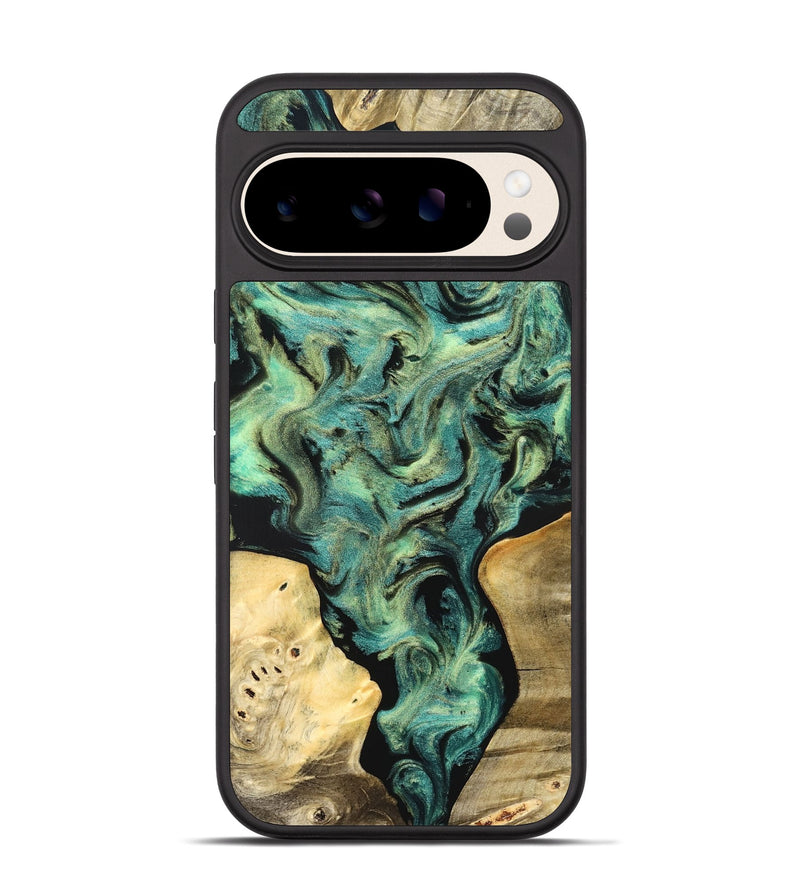 Pixel 10 Wood Phone Case - Akeem (Green, 827042)