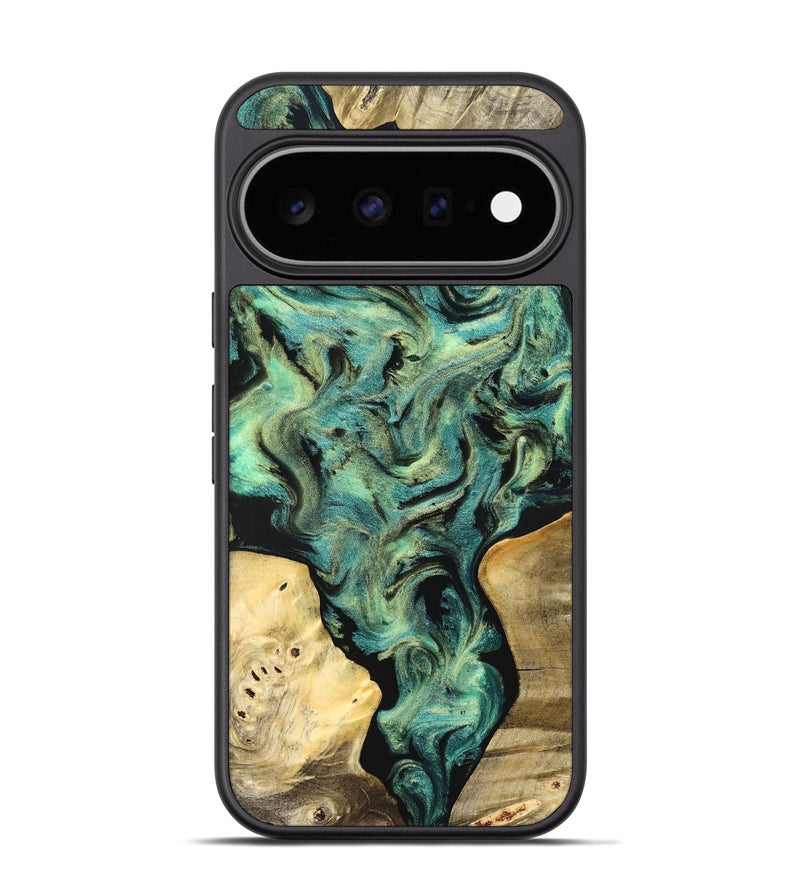 Pixel 11 Pro Wood Phone Case - Akeem (Green, 827042)