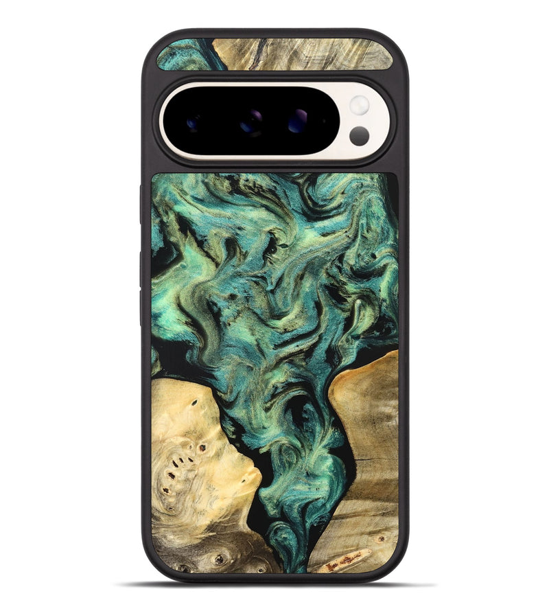 Pixel 9 Pro XL Wood Phone Case - Akeem (Green, 827042)