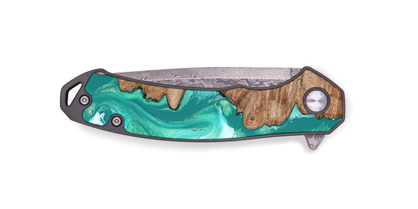 EDC Wood Pocket Knife - Kaeli (Green, 827043)